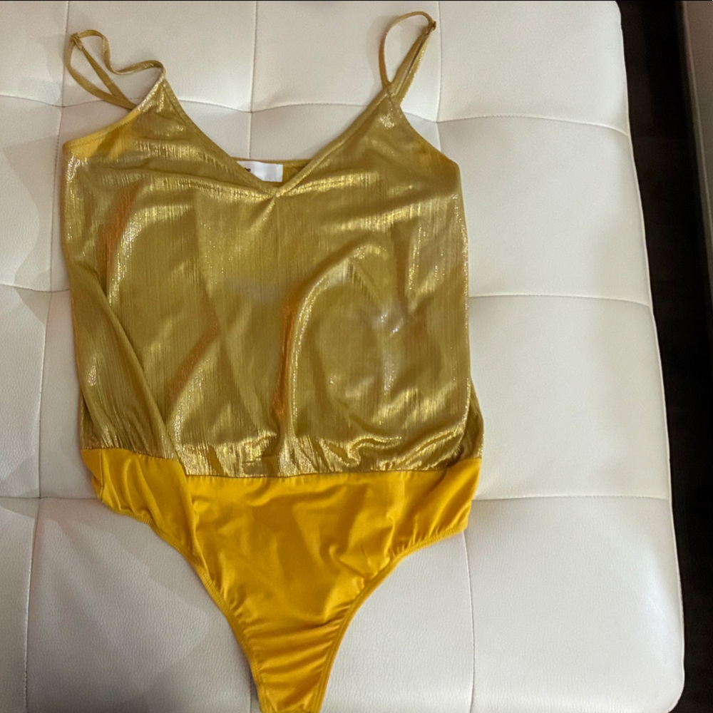 by the way. Gold and Yellow Kids One Piece